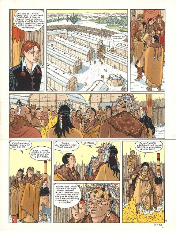 Andr&eacute; Juillard - Plume aux Vents, Beau-T&eacute;n&eacute;breux, Planche or