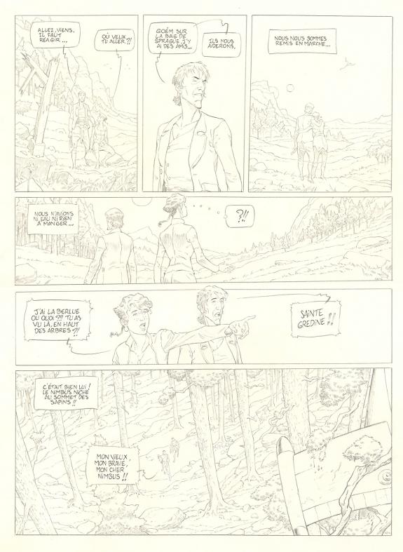 Olivier Roman - Sprague, Le Marin céleste, Planche originale