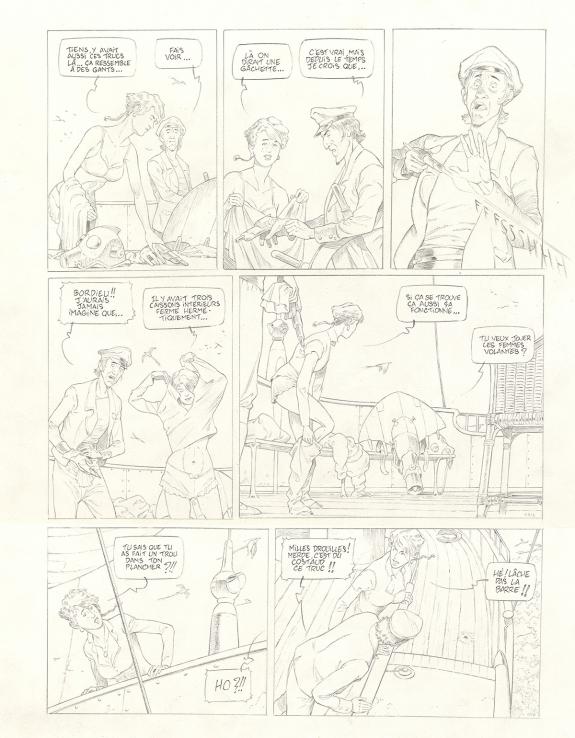 Olivier Roman - Sprague, Le Marin céleste, Planche originale