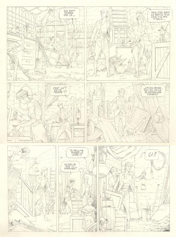 Olivier Roman - Sprague, Le Marin céleste, Planche originale