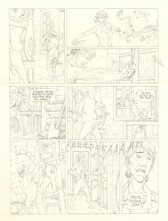 Olivier Roman - Sprague, Le Marin céleste, Planche originale