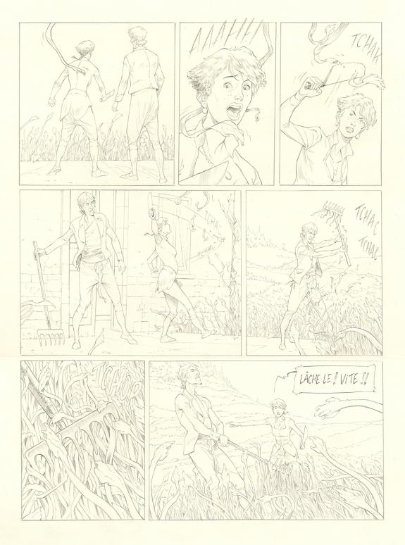 Olivier Roman - Sprague, Le Marin céleste, Planche originale