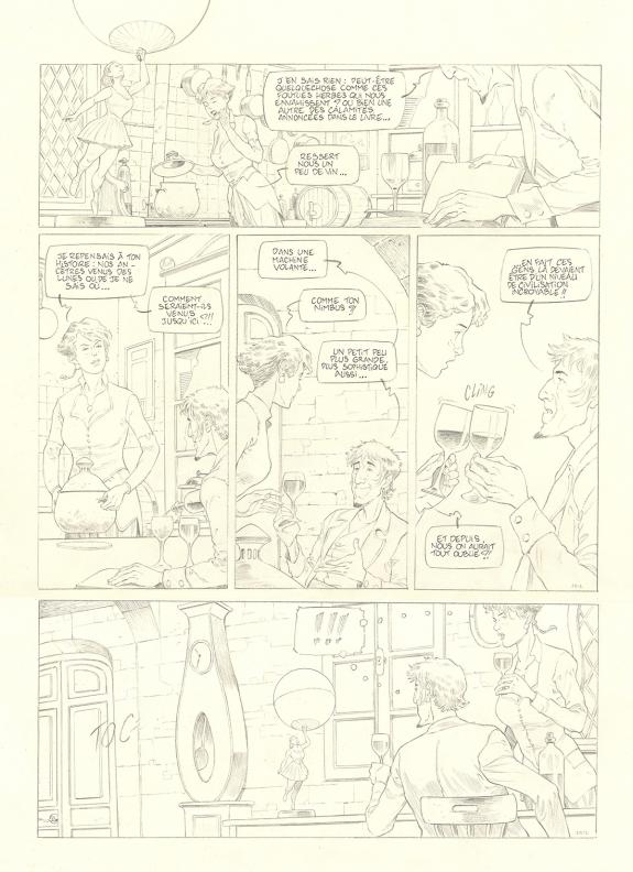 Olivier Roman - Sprague, Le Marin céleste, Planche originale