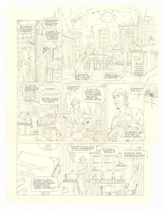 Olivier Roman - Sprague, Le Marin céleste, Planche originale