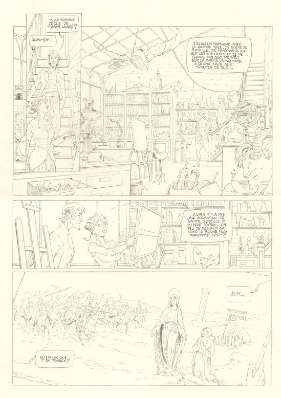 Olivier Roman - Sprague, Le Marin céleste, Planche originale