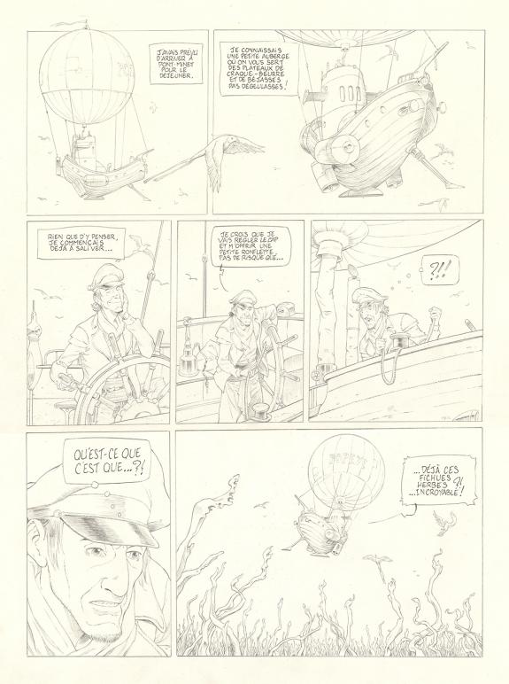 Olivier Roman - Sprague, Le Marin céleste, Planche originale