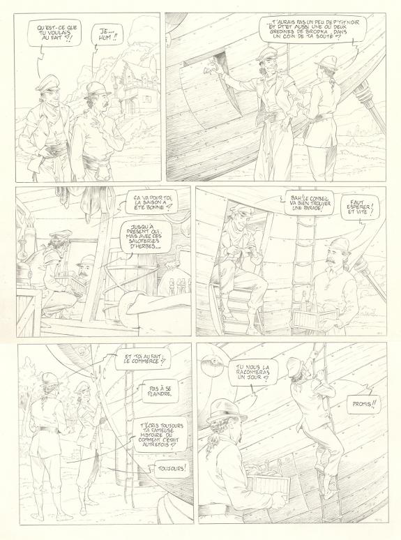 Olivier Roman - Sprague, Le Marin céleste, Planche originale