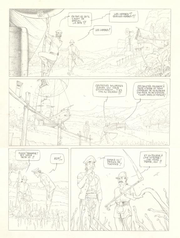 Olivier Roman - Sprague, Le Marin céleste, Planche originale