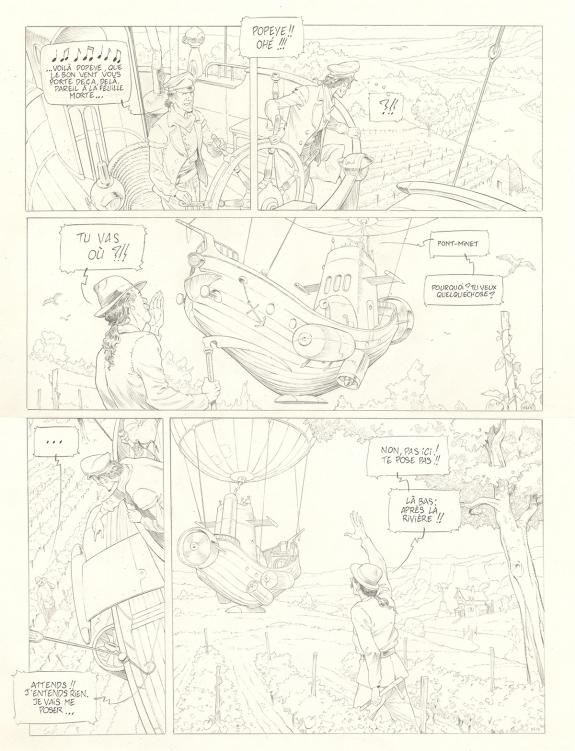 Olivier Roman - Sprague, Le Marin céleste, Planche originale