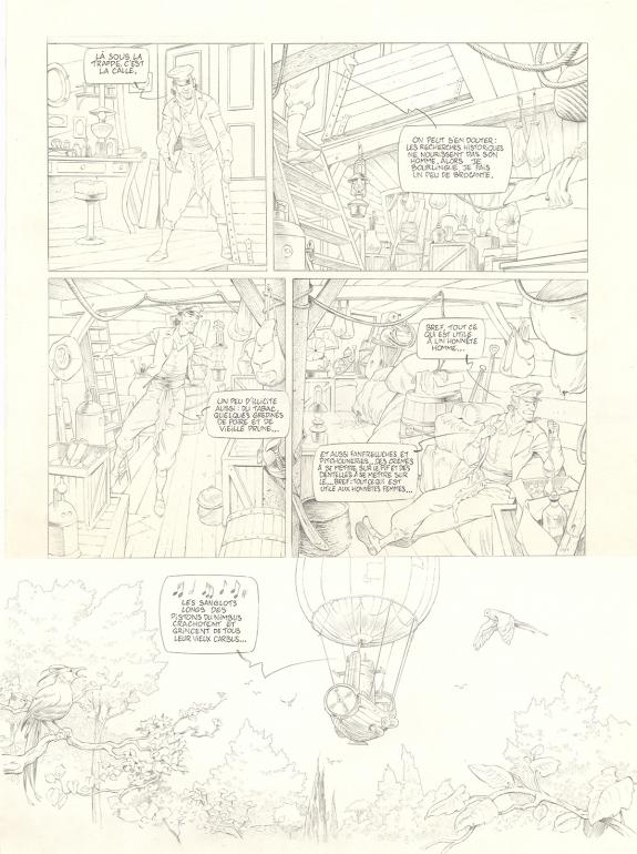 Olivier Roman - Sprague, Le Marin céleste, Planche originale