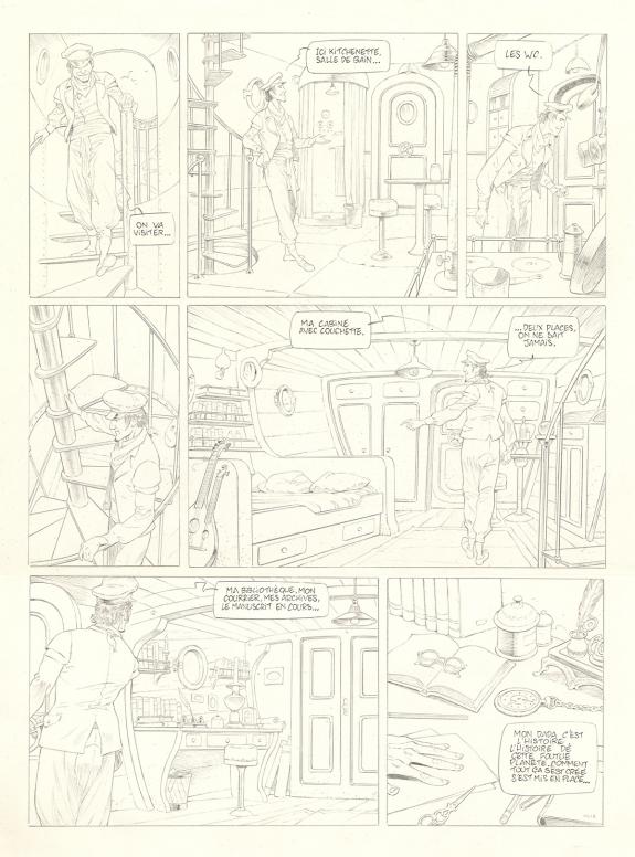 Olivier Roman - Sprague, Le Marin céleste, Planche originale