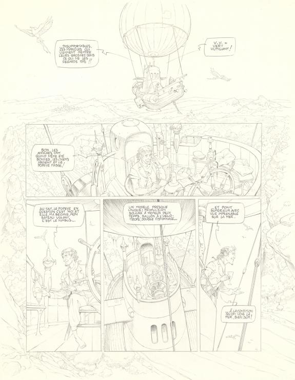 Olivier Roman - Sprague, Le Marin céleste, Planche originale