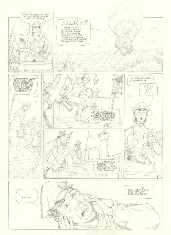 Olivier Roman - Sprague, Le Marin céleste, Planche originale