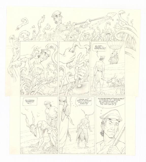 Olivier Roman - Sprague, Le Marin céleste, Planche originale