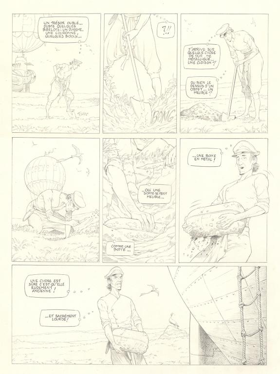 Olivier Roman - Sprague, Le Marin céleste, Planche originale