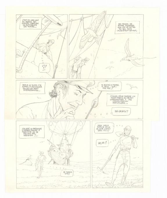 Olivier Roman - Sprague, Le Marin céleste, Planche originale