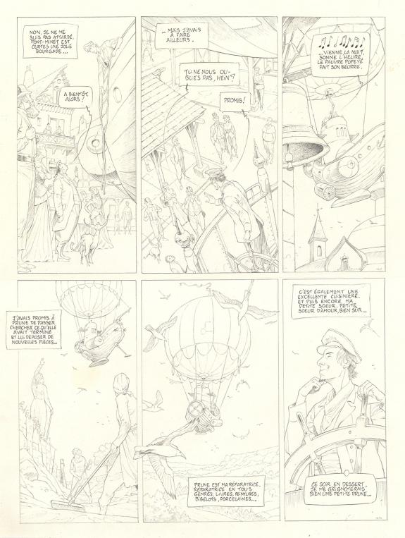 Olivier Roman - Sprague, Le Marin céleste, Planche originale