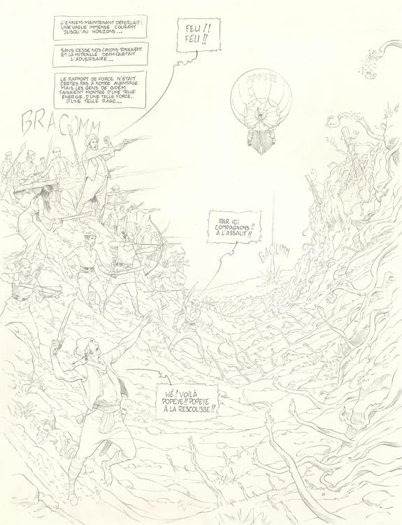 Olivier Roman - Sprague, Le Marin céleste, Planche originale