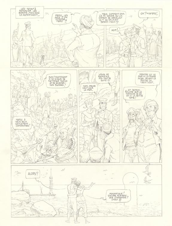 Olivier Roman - Sprague, Le Marin céleste, Planche originale