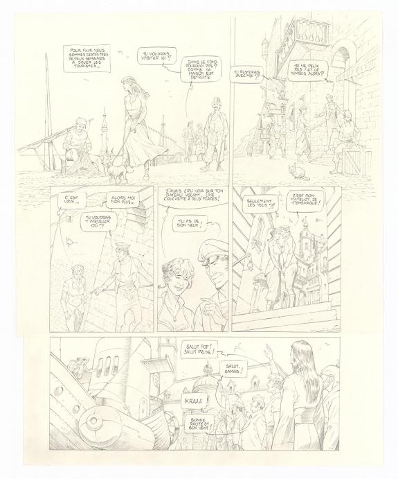 Olivier Roman - Sprague, Le Marin céleste, Planche originale