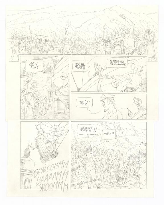 Olivier Roman - Sprague, Le Marin céleste, Planche originale