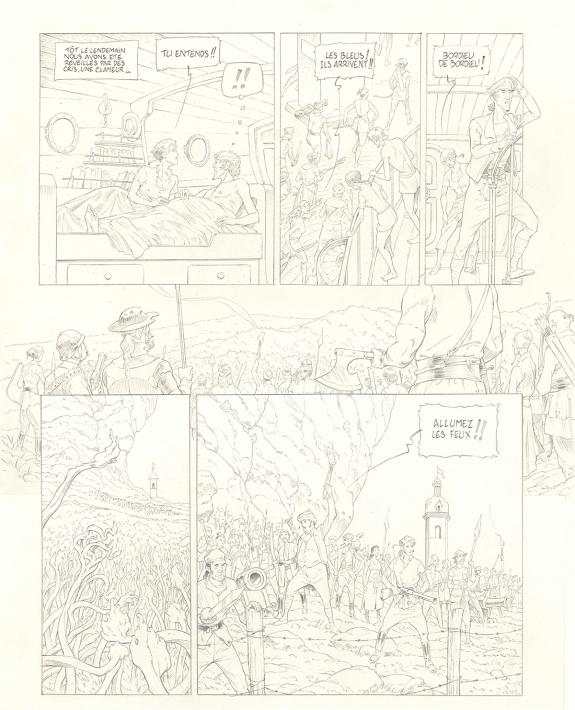 Olivier Roman - Sprague, Le Marin céleste, Planche originale