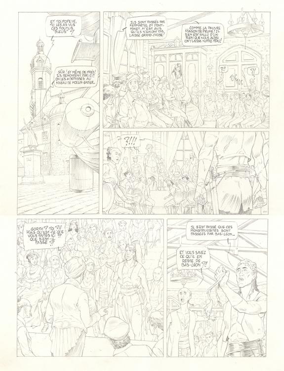 Olivier Roman - Sprague, Le Marin céleste, Planche originale