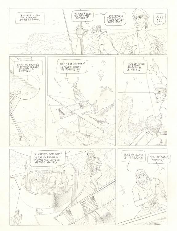 Olivier Roman - Sprague, Le Marin céleste, Planche originale