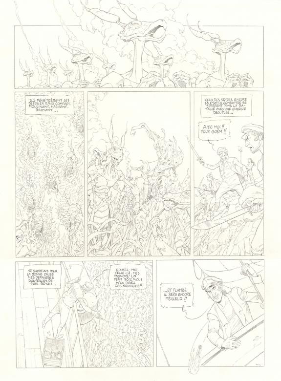 Olivier Roman - Sprague, Le Marin céleste, Planche originale