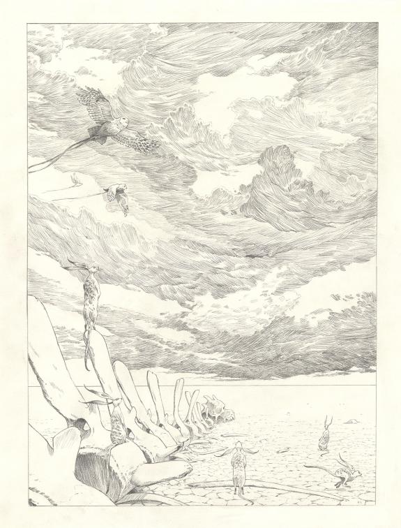 Olivier Roman - Sprague, Le Marin céleste, Planche originale