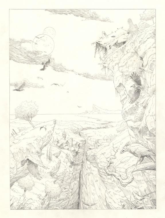 Olivier Roman - Sprague, Le Marin céleste, Planche originale
