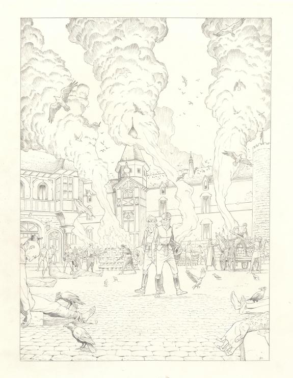 Olivier Roman - Sprague, Le Marin céleste, Planche originale