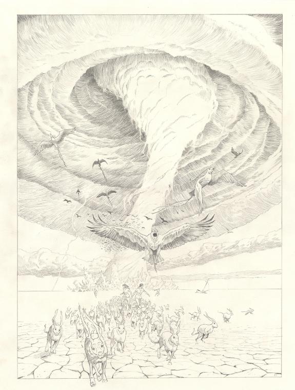 Olivier Roman - Sprague, Le Marin céleste, Planche originale
