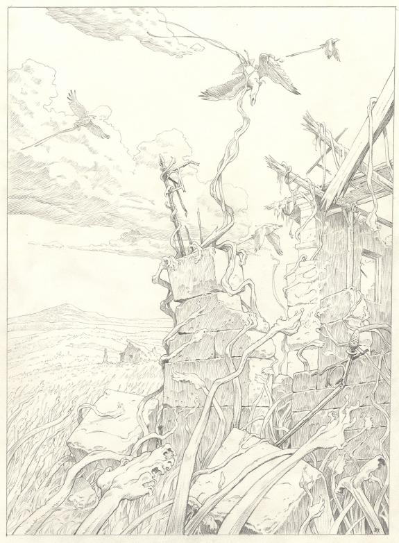 Olivier Roman - Sprague, Le Marin céleste, Planche originale