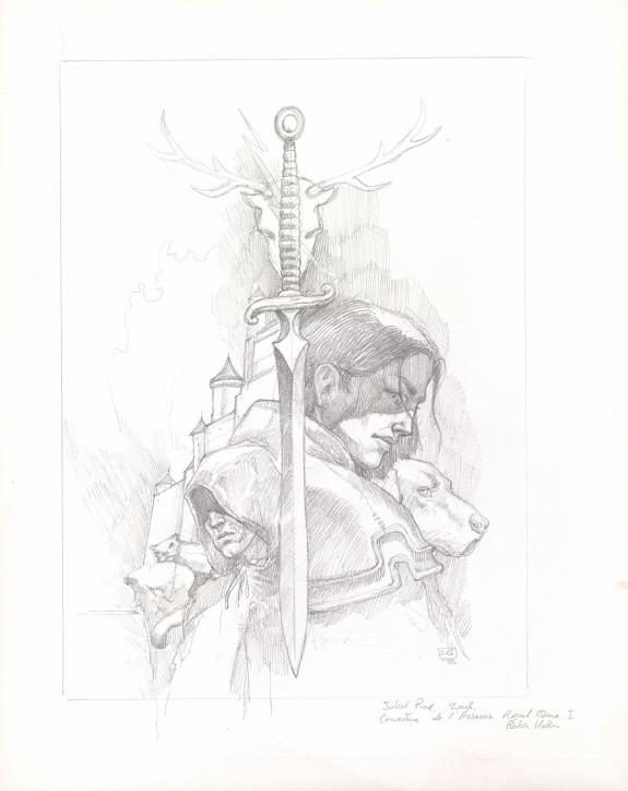 Didier Graffet - L?Assassin Royal, Crayonn&eacute; de la couverture