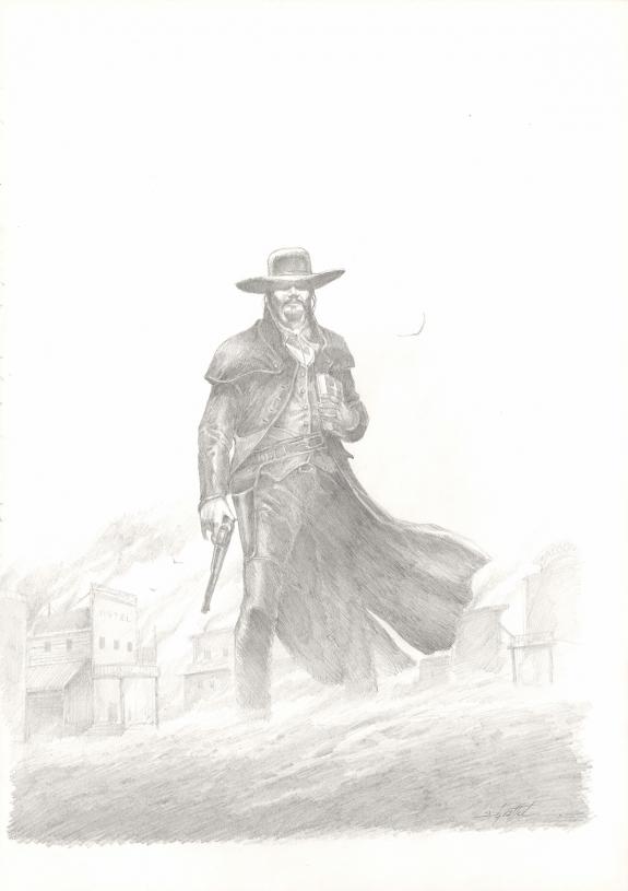 Didier Graffet - Le Cycle des Rages, Crayonn&eacute; original  de l