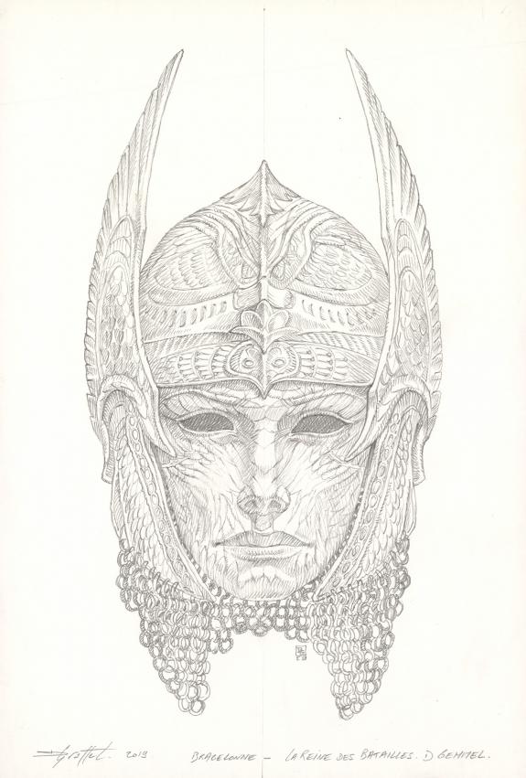 Didier Graffet - Couverture originale du roman " La Reine Fa