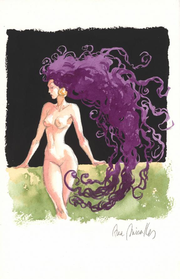 Ana Miralles - Djinn, Illustration originale in&eacute;dite
