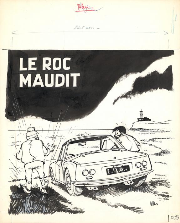 Will - Tif et Tondu, Le Roc maudit , Couverture originale po