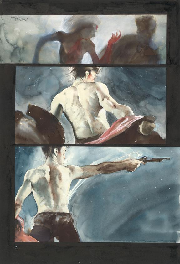 Kent Williams - Blood, Uroborous, Planche originale