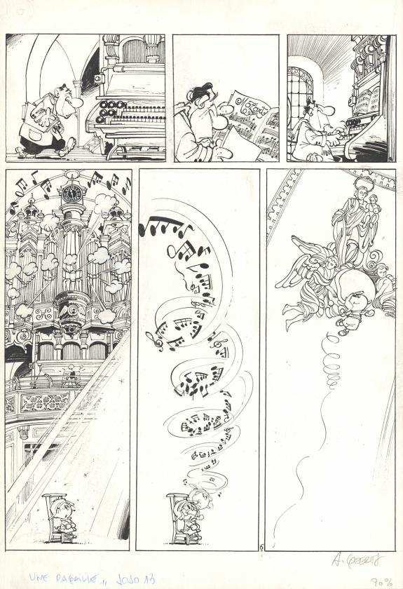 Andr&eacute; Geerts - Jojo, Une pagaille de dieu le p&egrave;re, Planche o