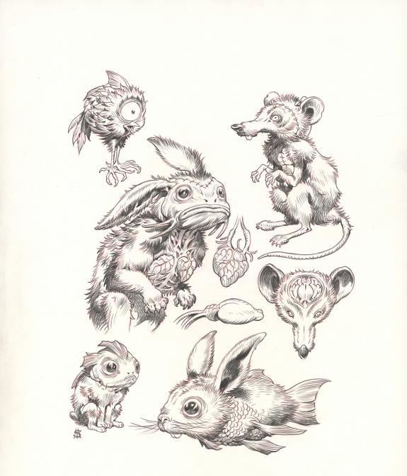 Stan Manoukian - Frankenstein, Illustration originale pour l