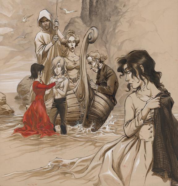 Yslaire - Sambre, La Mer vue du Purgatoire..., Illustration 