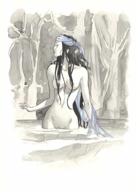 Ana Miralles - Djinn, Illustration originale in&eacute;dite