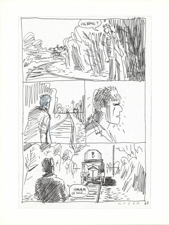 Wazem - Les Scorpions du D&eacute;sert, Recherche pour la planche n