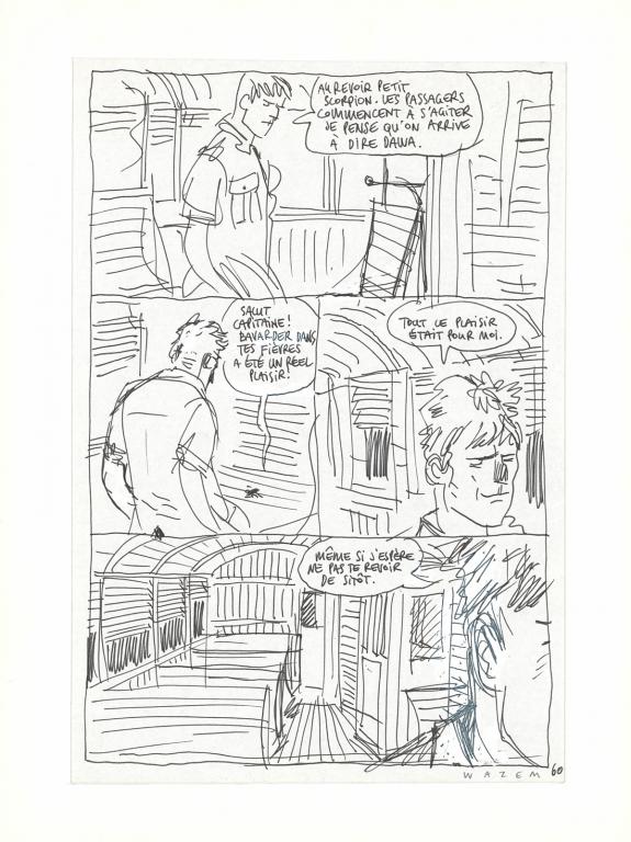 Wazem - Les Scorpions du D&eacute;sert, Recherche pour la planche n