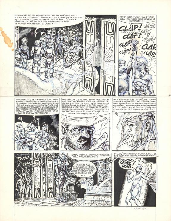 Olivier Vatine - Aquablue, Aquablue, Planche originale n&deg;35,