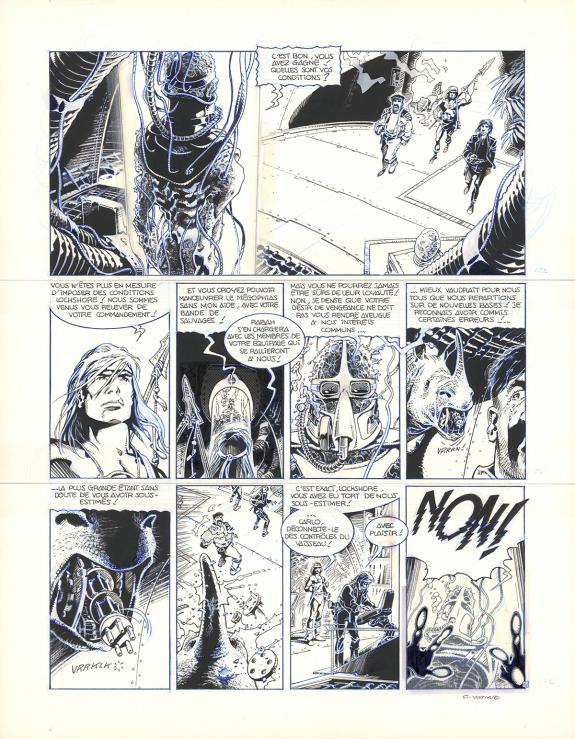 Olivier Vatine - Aquablue, Le M&eacute;gophias, Planche originale n