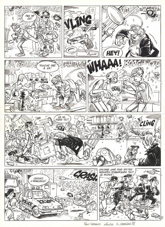 Serge Carr&egrave;re - L&eacute;o Loden, Planche originale n&deg;9