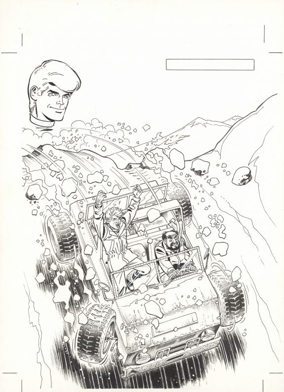 Tibet - Ric Hochet, L'Homme de glace, Couverture originale